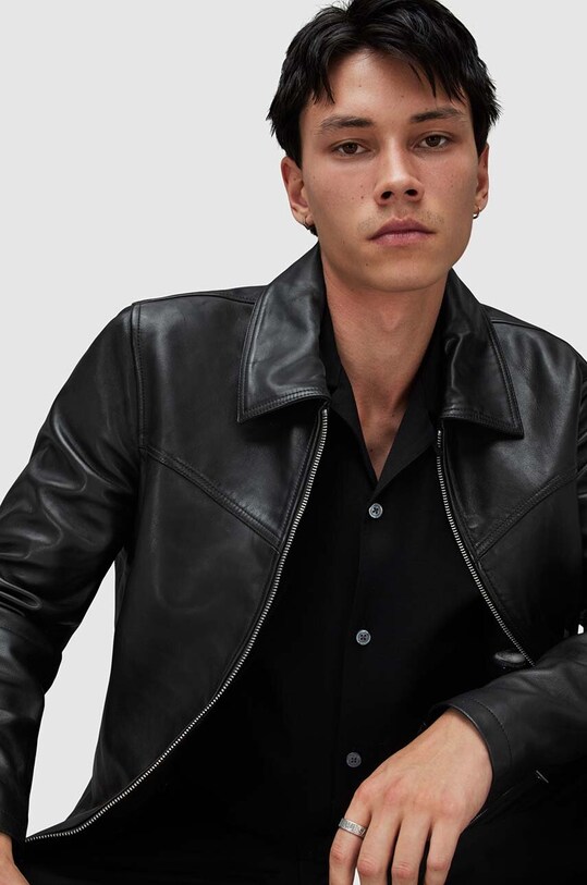 Кожаная куртка AllSaints Tune ML051Z чёрный