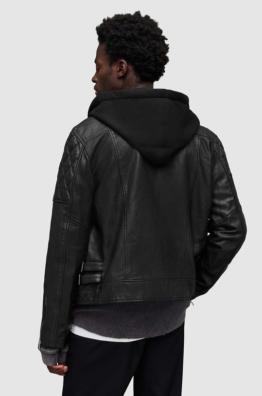 Kožená bunda AllSaints Whitson ML066Z černá