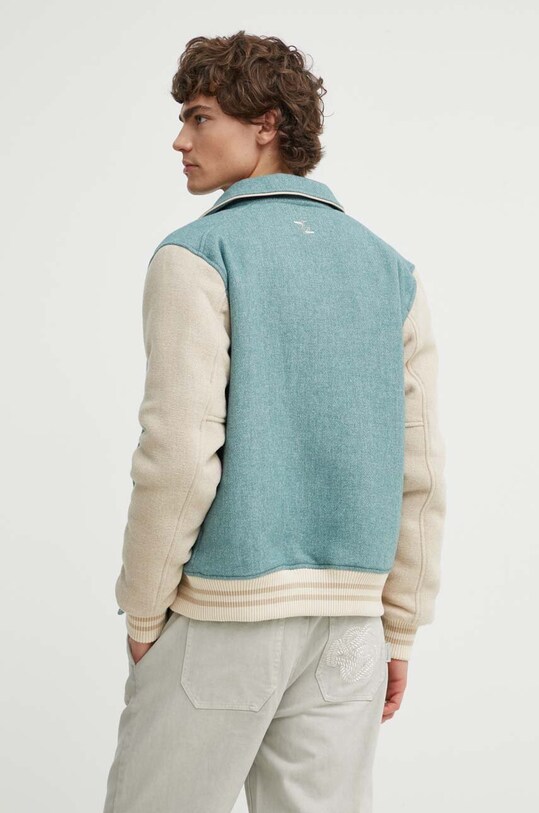 Одежда Шерстяная куртка-бомбер Filling Pieces 78616981033 зелёный