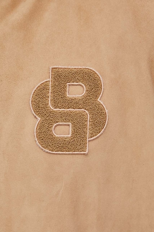 BOSS kurtka skórzana 50510528 beżowy