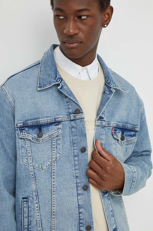 Levi's kurtka jeansowa bez kaptura niebieski 72334