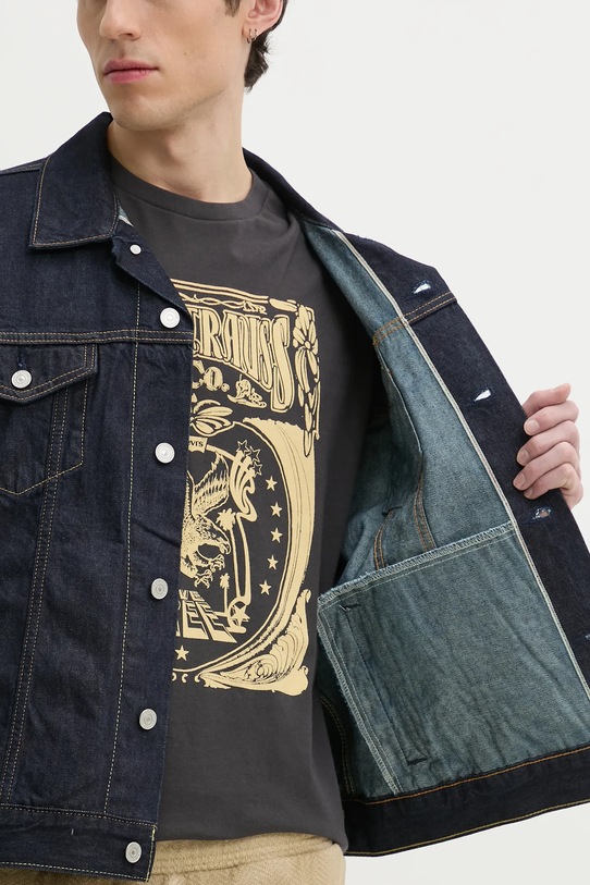 Levi's kurtka jeansowa 72334 granatowy