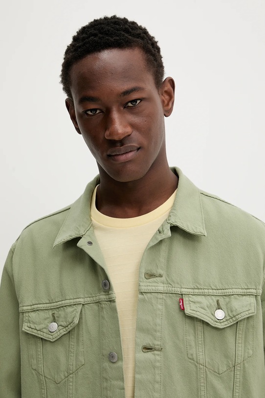 Levi's kurtka jeansowa zielony 72334