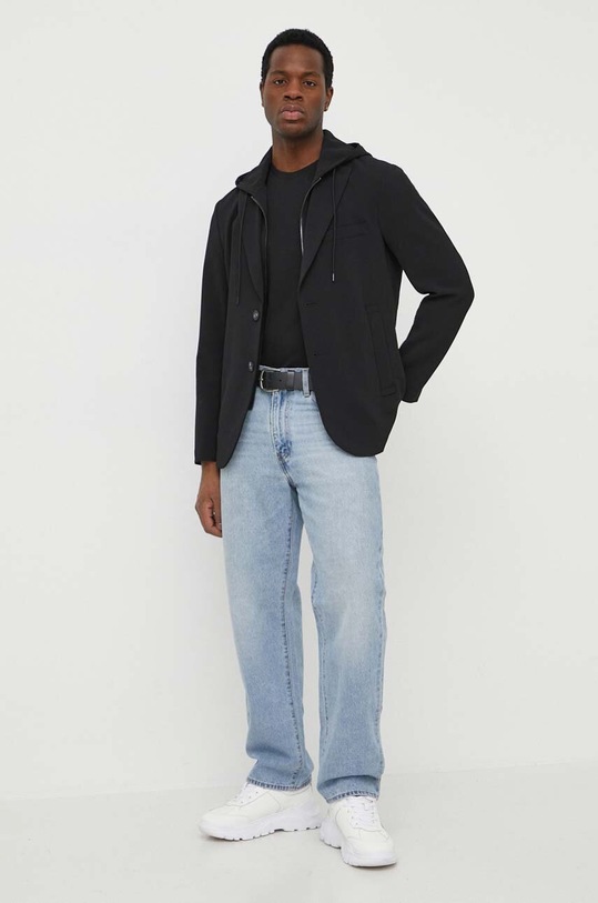 Emporio Armani sacou 3D1G73.1NPQZ negru SS24