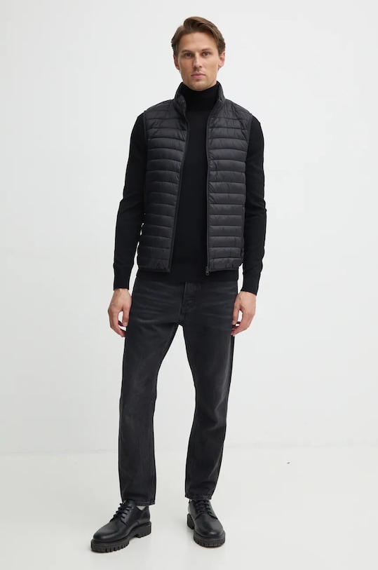 Αμάνικο μπουφάν United Colors of Benetton 2BA2UJ005 μαύρο NC24