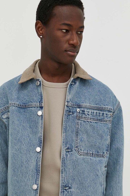 Abercrombie & Fitch kurtka jeansowa niebieski KI132.4015.210