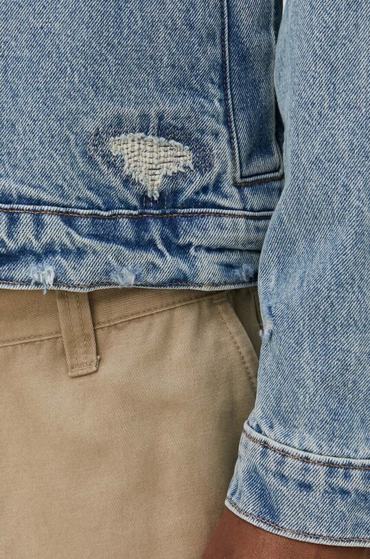 Τζιν μπουφάν Abercrombie & Fitch KI132.4015.210 μπλε