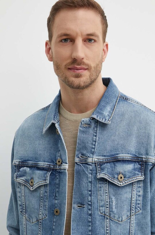 Pepe Jeans geacă din denim RELAXED JACKET albastru PM402972RH8