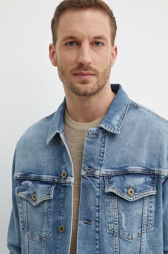 Pepe Jeans kurtka jeansowa RELAXED JACKET niebieski PM402972RH8