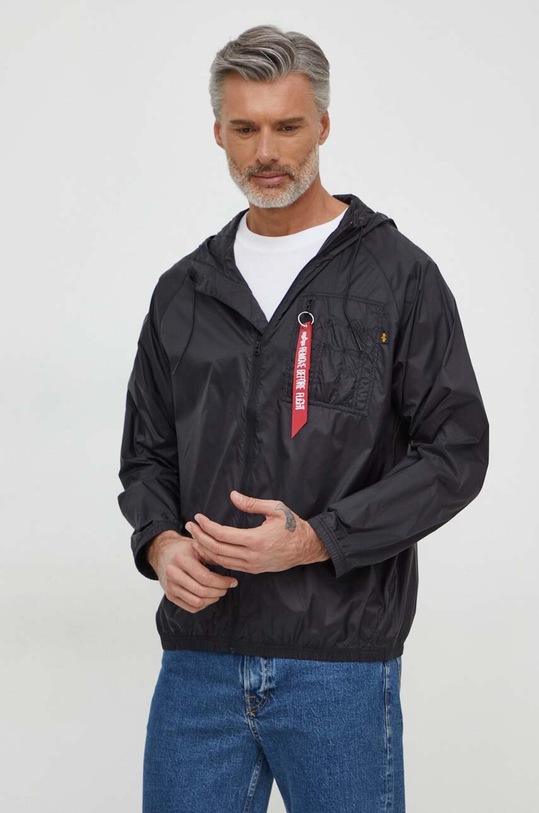Куртка Alpha Industries з капюшоном чорний 136119