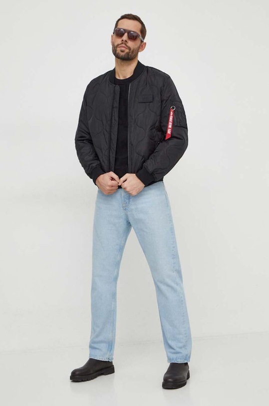 Alpha Industries geaca bomber MA-1 ALS 136135 negru SS24