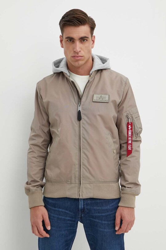 Jakna Alpha Industries MA-1 TT Hood bež 196108