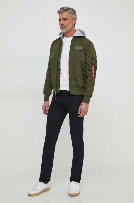 Bunda Alpha Industries MA-1 TT Hood 196108 zelená SS25