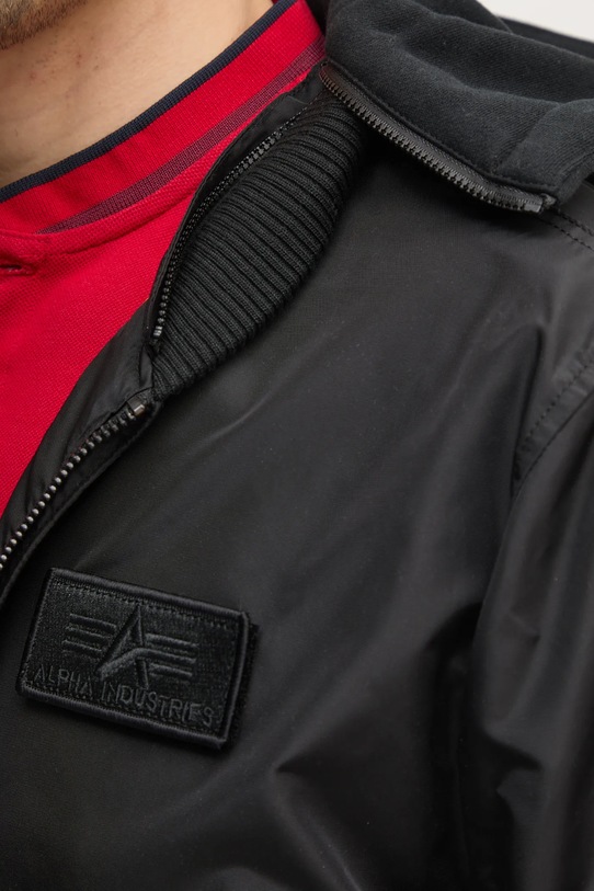 Alpha Industries rövid kabát MA-1 TT Hood 196108 fekete