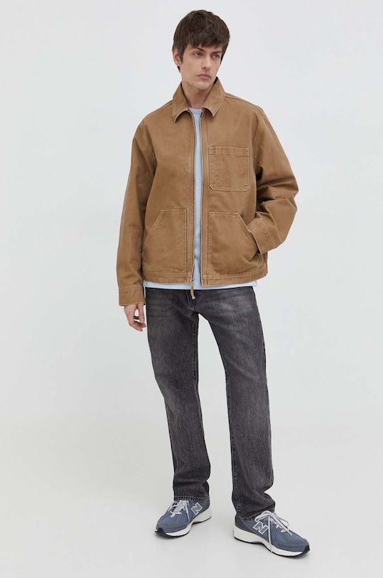 Levi's kurtka jeansowa A7241 brązowy SS24