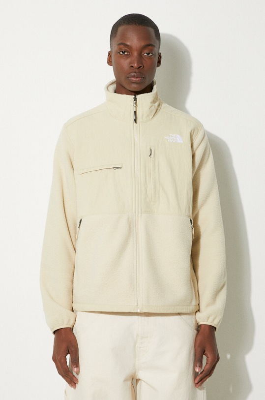 The North Face hanorac fleece fara gluga bej NF0A86ZU3X41