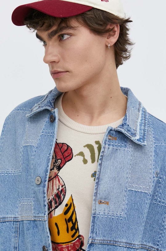 Desigual kurtka jeansowa ROLANDO niebieski 24SMED05