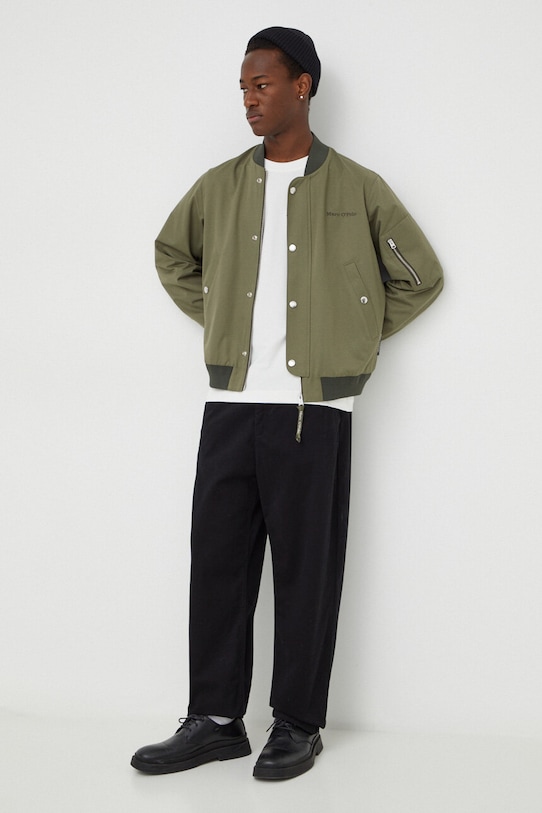 Bomber bunda Marc O'Polo 421007370034 zelená SS24