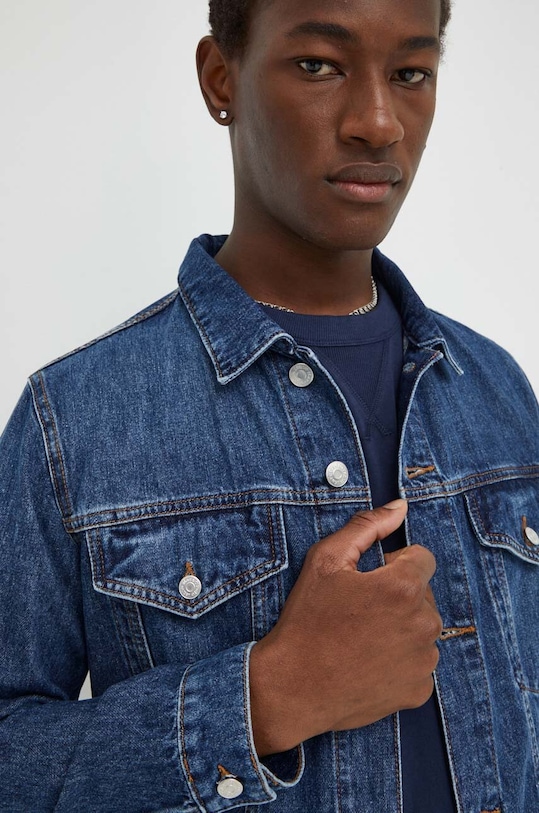 Marc O'Polo kurtka jeansowa granatowy 421929025018