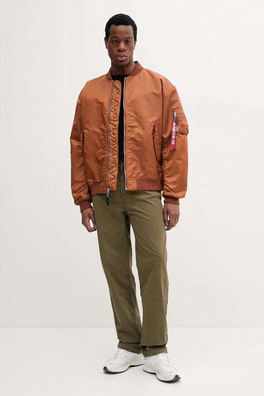 Alpha Industries bomber jacket MA-1 CS 136136 brown SS25
