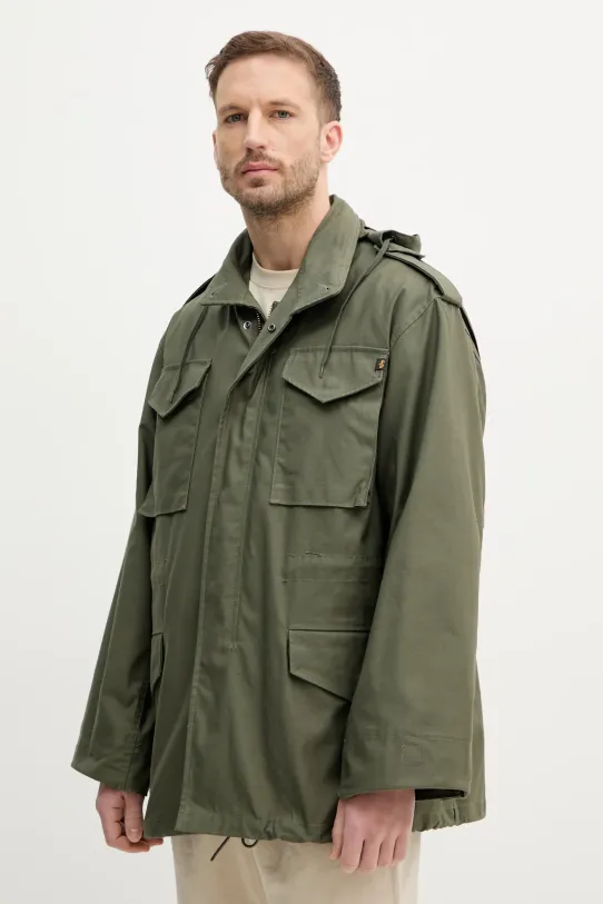 Bunda Alpha Industries M-65 oversize zelená 100103
