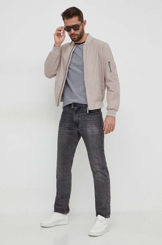 Calvin Klein kurtka bomber K10K112783 szary SS24