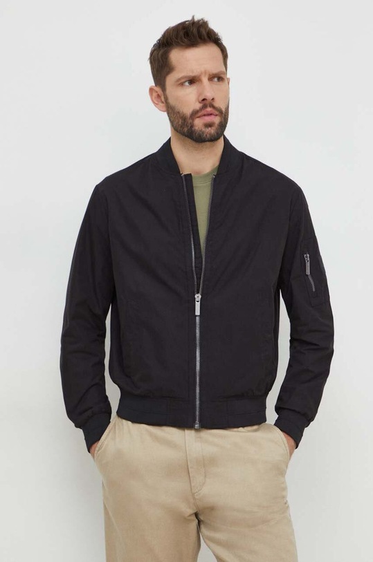 Calvin Klein kurtka bomber nieocieplane czarny K10K112783