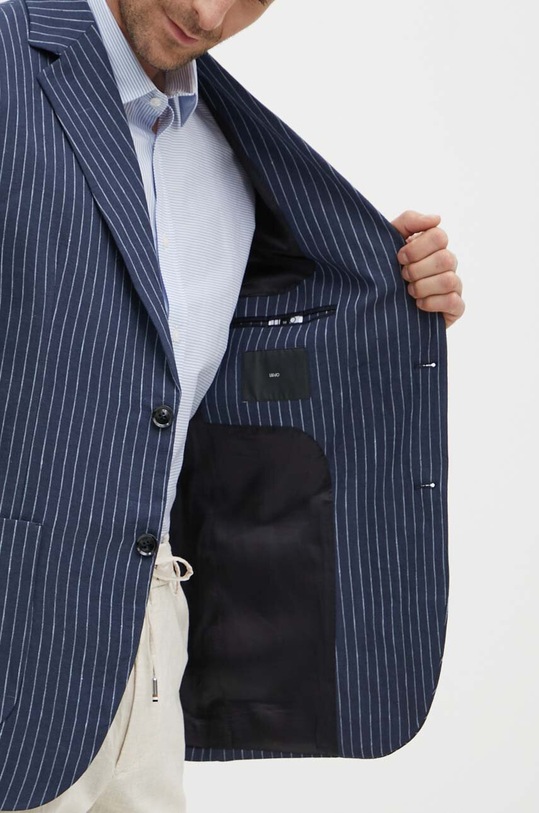 Plátěná bunda Liu Jo M124P102LINOGESSBLAZ námořnická modř