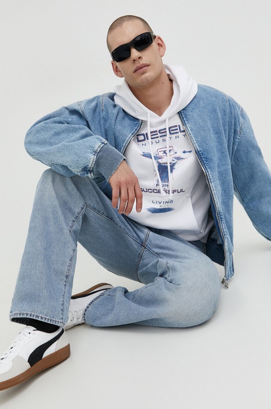 Bunda Diesel D-VINZ D-VINZ bez kapucne modrá A12827.09I29