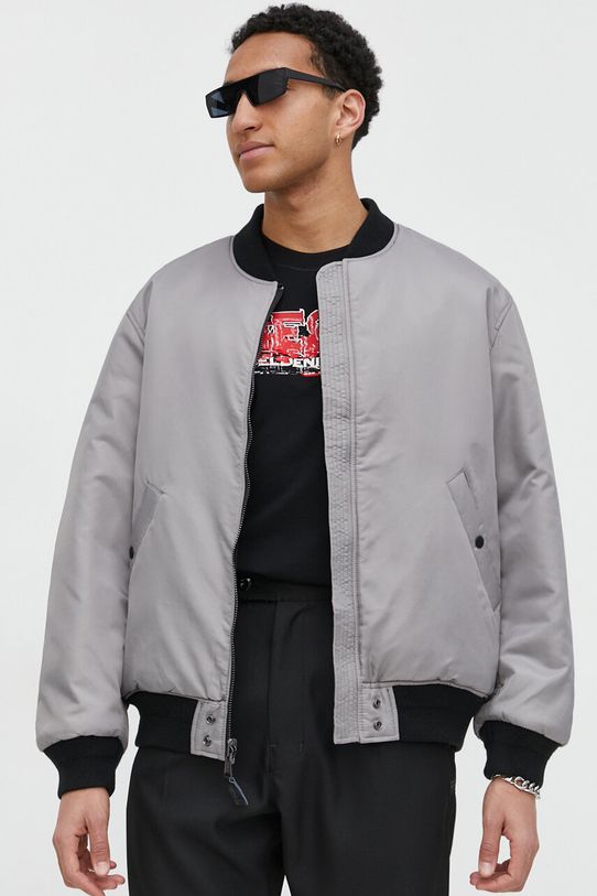 Diesel kurtka bomber dwustronna bez kaptura zielony A10673.0HCAS
