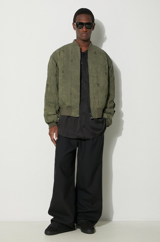 Bomber jakna Daily Paper Rasal Bomber Jacket 2411128 zelena SS24
