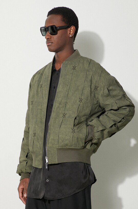 Bomber jakna Daily Paper Rasal Bomber Jacket zelena 2411128