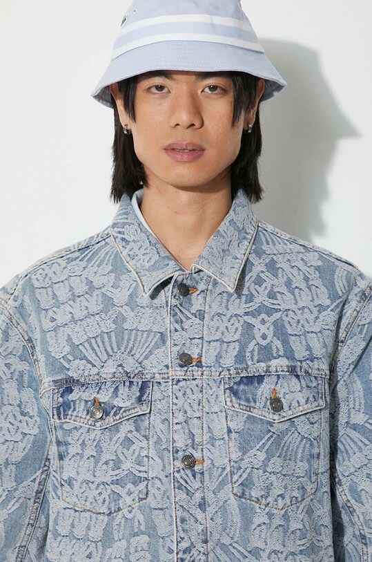 Daily Paper giacca di jeans Settle Macrame 2411011 blu