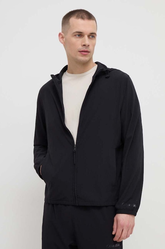 Вітровка Calvin Klein Performance з капюшоном чорний 00GMS4O520
