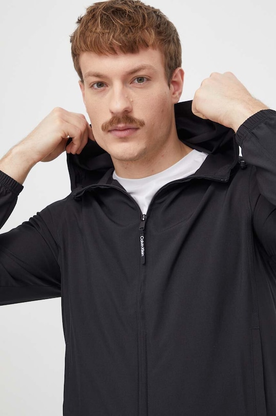 Calvin Klein Performance wiatrówka pozostałe czarny 00GMS4O525
