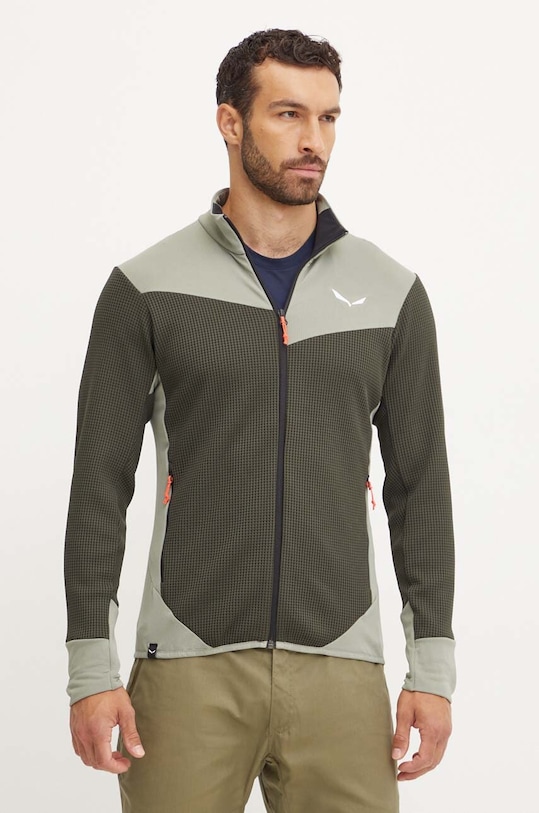 Спортивная кофта Salewa Puez Waffle Hybrid зелёный 00.0000028859