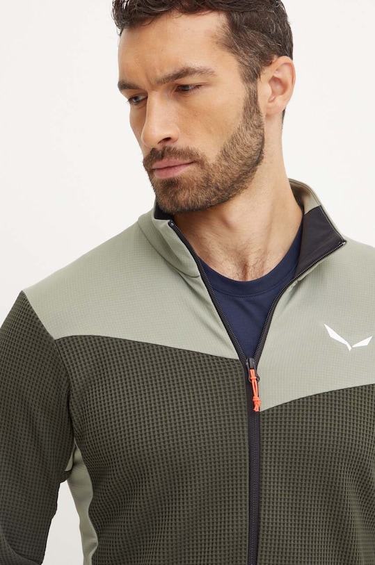 Спортивная кофта Salewa Puez Waffle Hybrid зелёный 00.0000028859