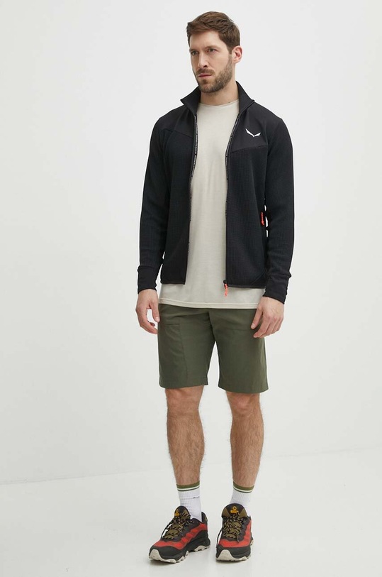 Спортивная кофта Salewa Puez Waffle Hybrid 00.0000028859 чёрный SS25