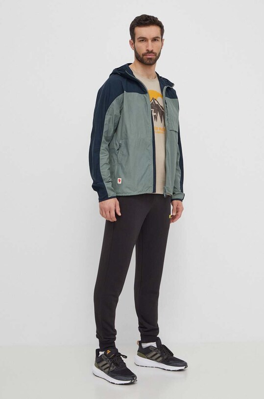 Куртка Fjallraven High Coast Wind Jacket с капюшоном зелёный F82606.614.560