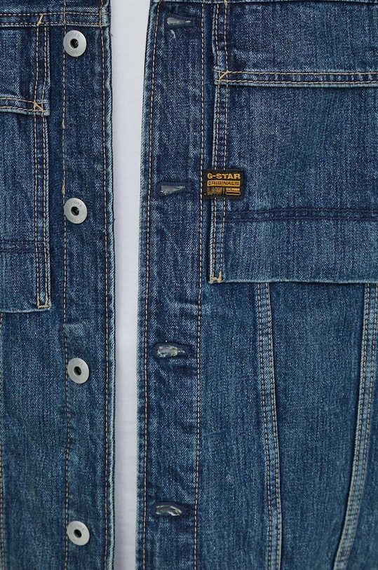 G-Star kurtka jeansowa D24332.D577 granatowy