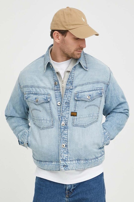 G-Star geacă din denim albastru D23593.D536