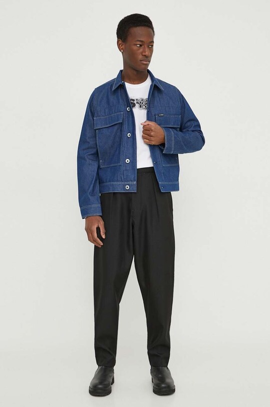 G-Star geacă din denim D24762.D547 albastru SS24
