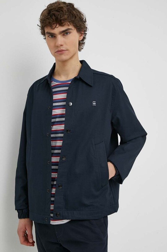 Bavlnená bunda G-Star Raw tmavomodrá D24280.C962