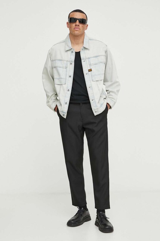 Îmbrăcăminte G-Star geacă din denim D24332.D536 albastru
