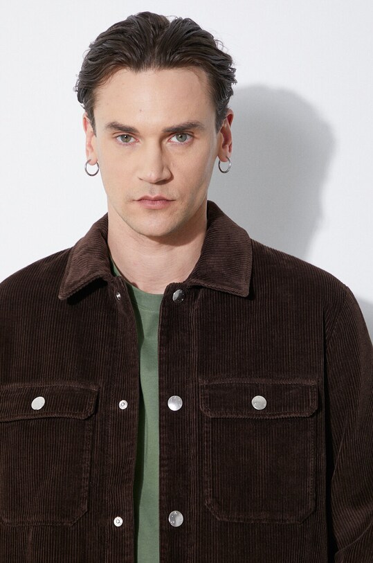 A.P.C. geaca din velur Blouson Alex COGVV.H02625.CAE maro