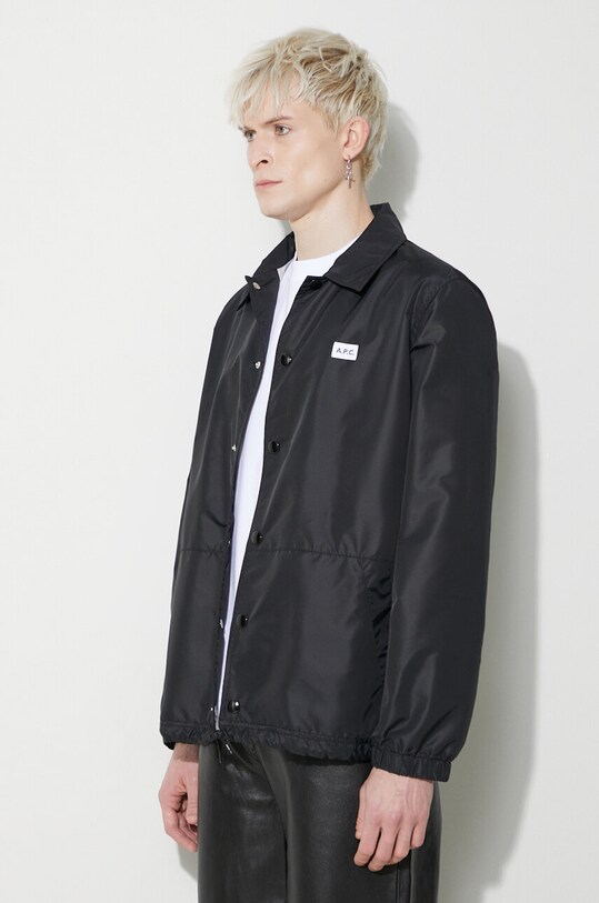 Košulja-jakna A.P.C. Blouson Aleksi crna PAAFA.H02739.LZZ