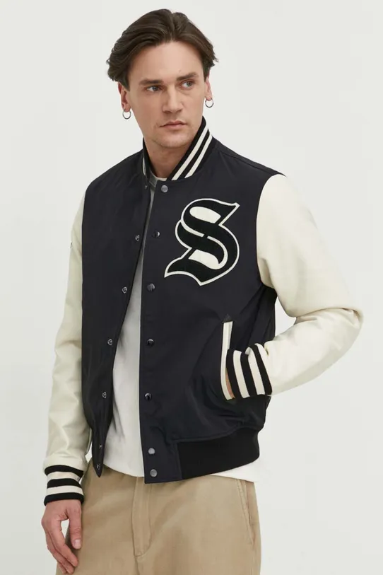 Μπουφάν bomber Superdry άλλο μαύρο M5011857A.12A