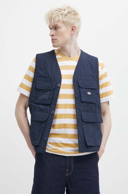 Dickies vesta FISHERSVILLE VEST cu captuseala bleumarin DK0A4YQP