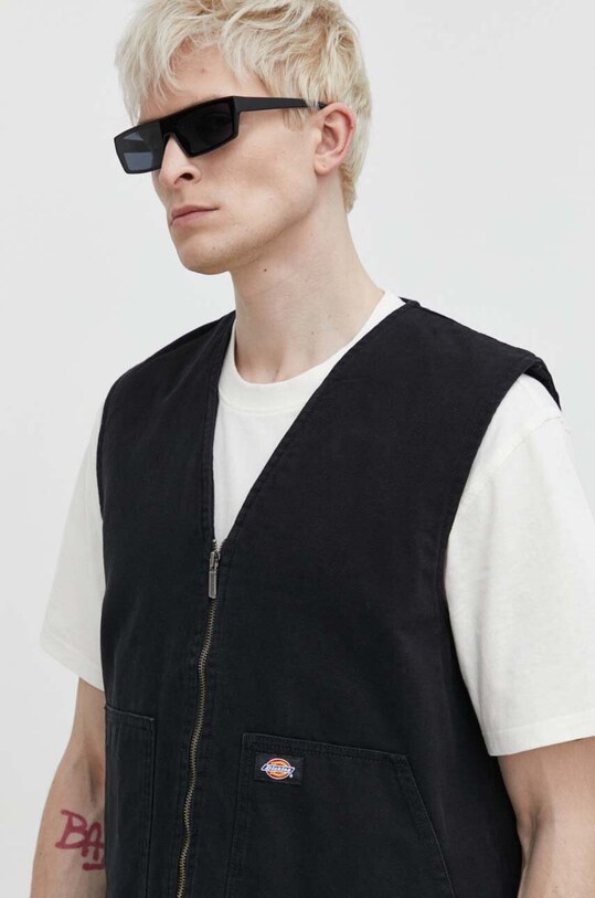 Джинсовая безрукавка Dickies DUCK CANVAS SMMR VEST джинс чёрный DK0A4YQK