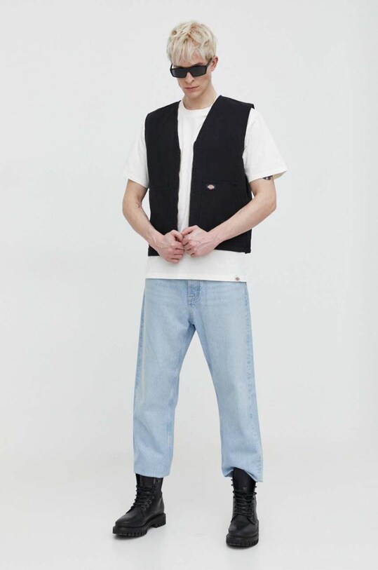Джинсовая безрукавка Dickies DUCK CANVAS SMMR VEST DK0A4YQK чёрный SS24